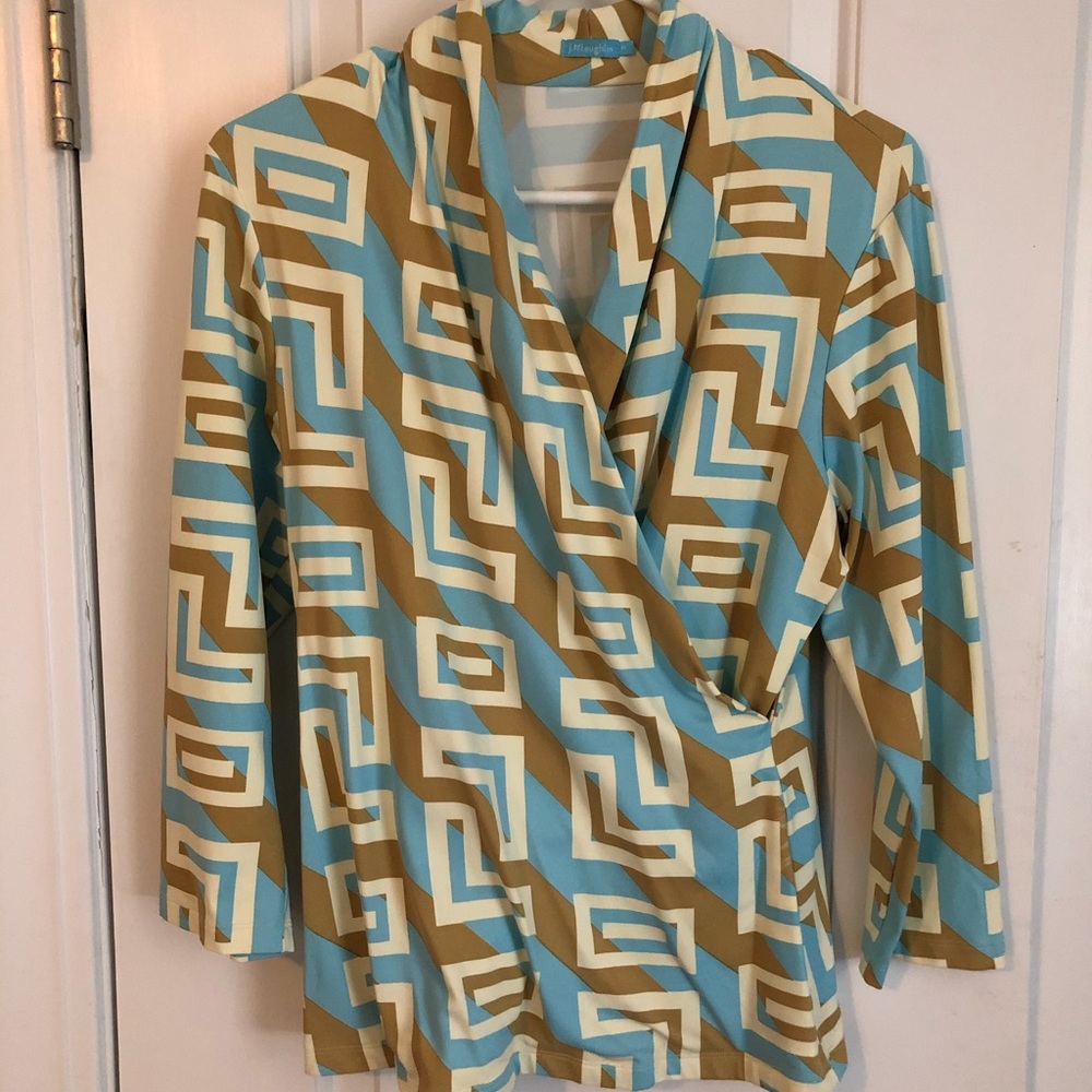 J. McLaughlin Faux Wrap Top